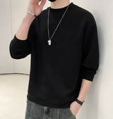 Black Round Neck Knitted Full sleeve T-Shirt