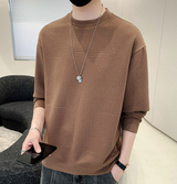 French Beige Round Neck Knitted Full sleeve T-Shirt