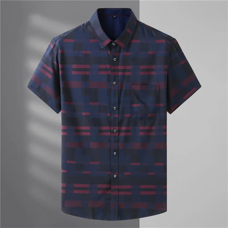 Midnight Mosaic Patterned Shirt