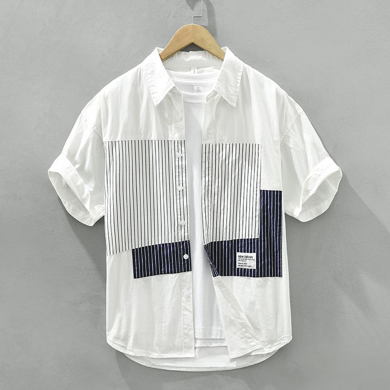 Vintage Dual-Tone Stripe Fusion Shirt