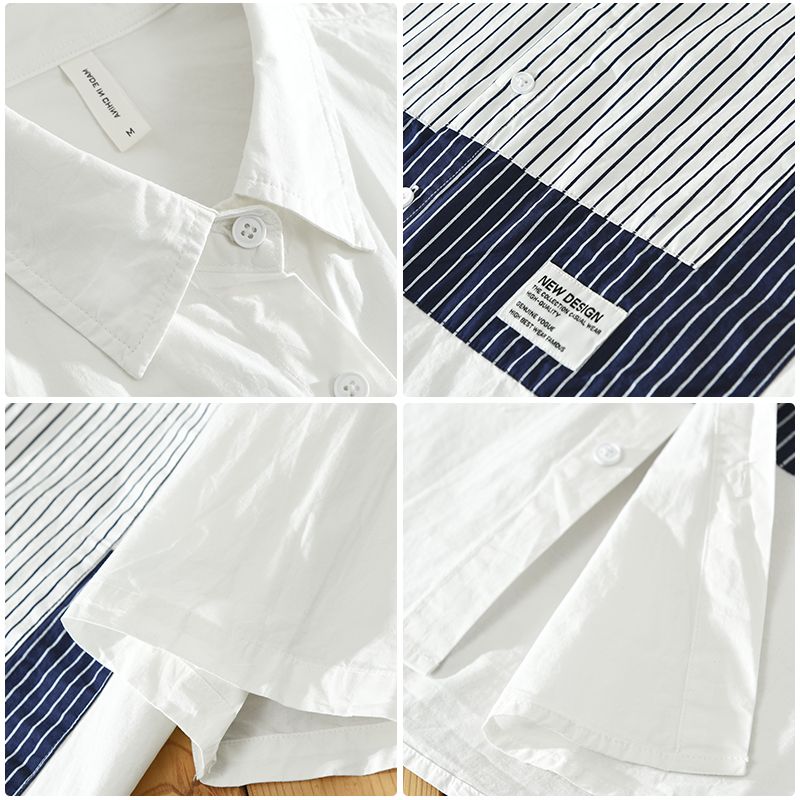 Vintage Dual-Tone Stripe Fusion Shirt