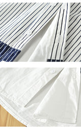 Vintage Dual-Tone Stripe Fusion Shirt