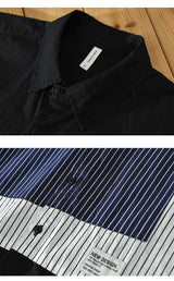 Vintage Dual-Tone Stripe Fusion Shirt